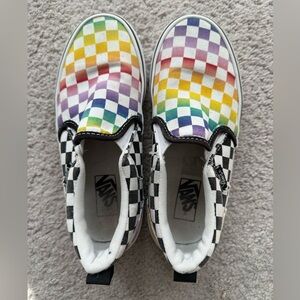 Vans Kids Slip-On Sneakers - Rainbow Checkerboard